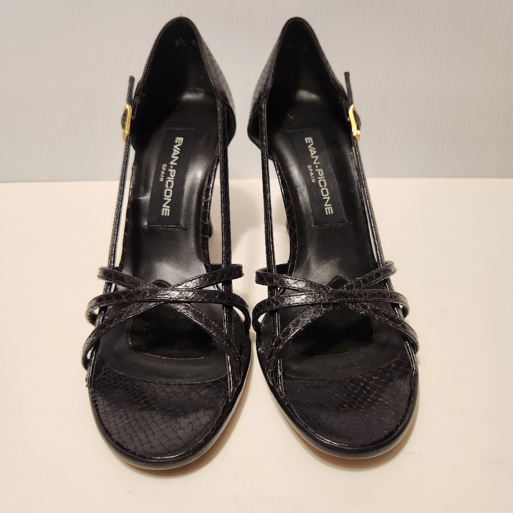 Evan Picone, 8.5, Black sandals